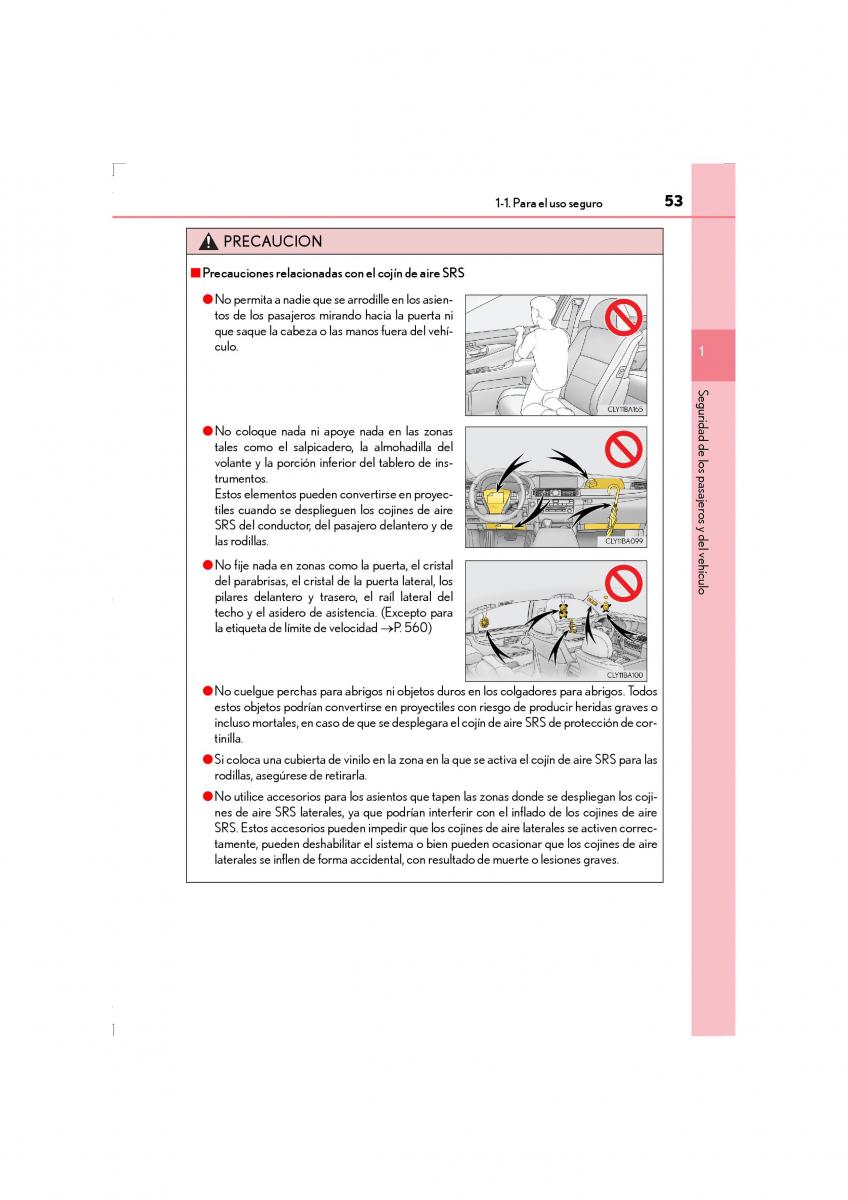 Lexus LS460 IV 4 manual del propietario / page 53