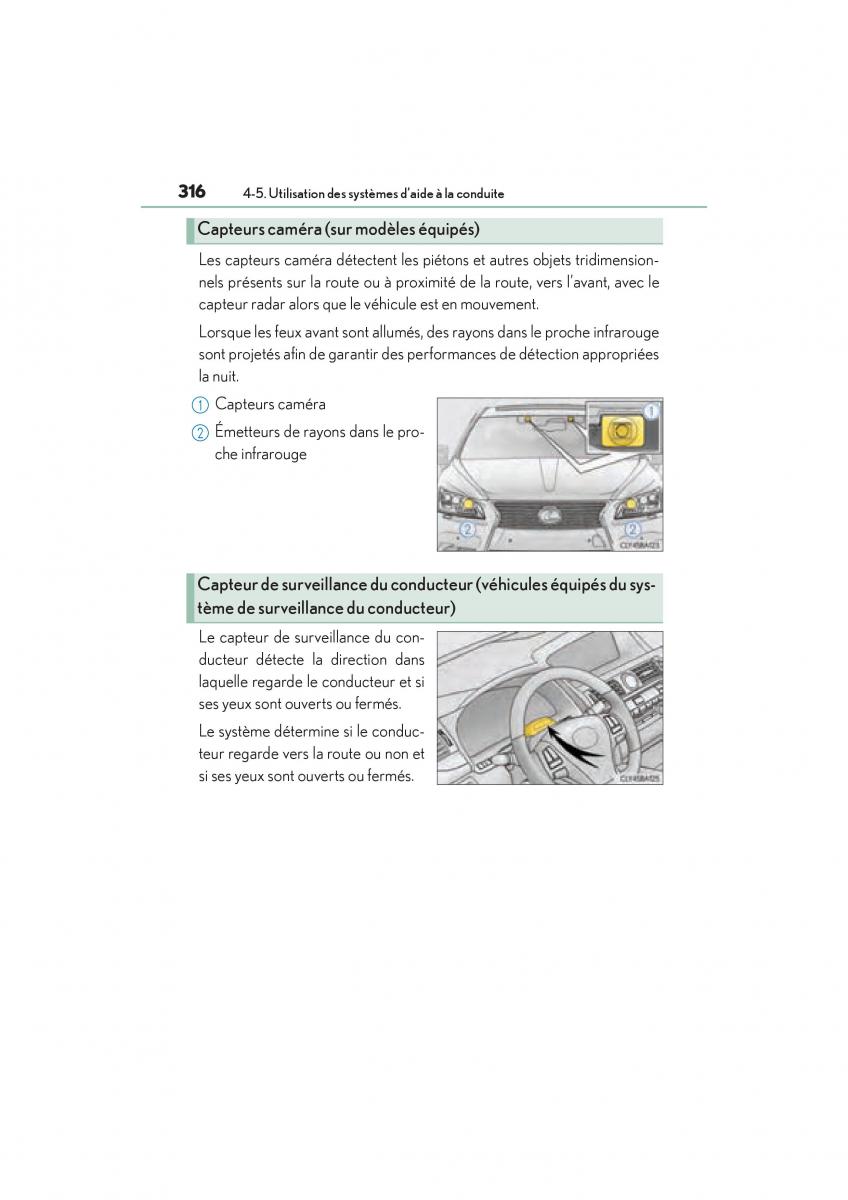 Lexus LS460 IV 4 manuel du proprietaire / page 318