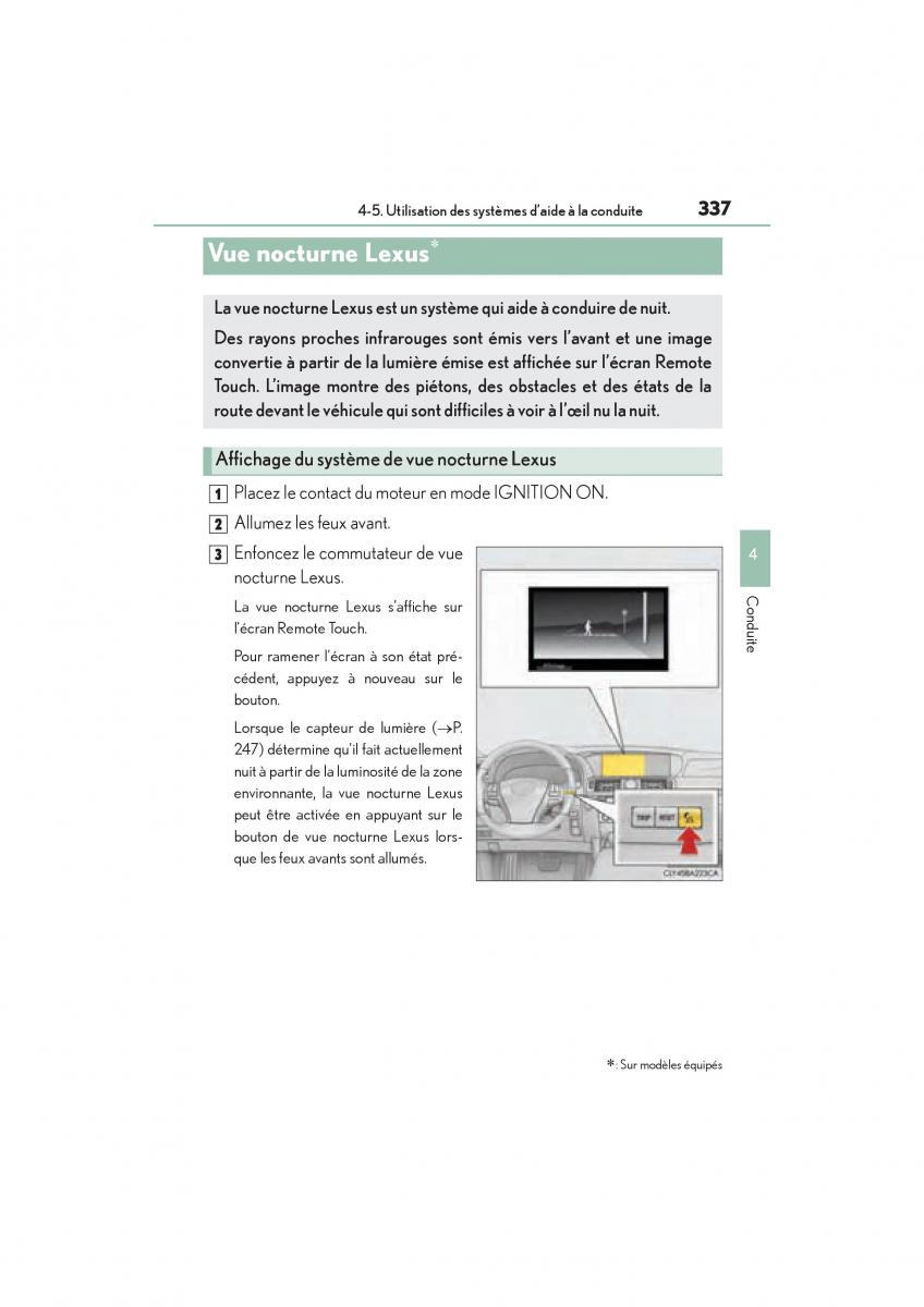 Lexus LS460 IV 4 manuel du proprietaire / page 339