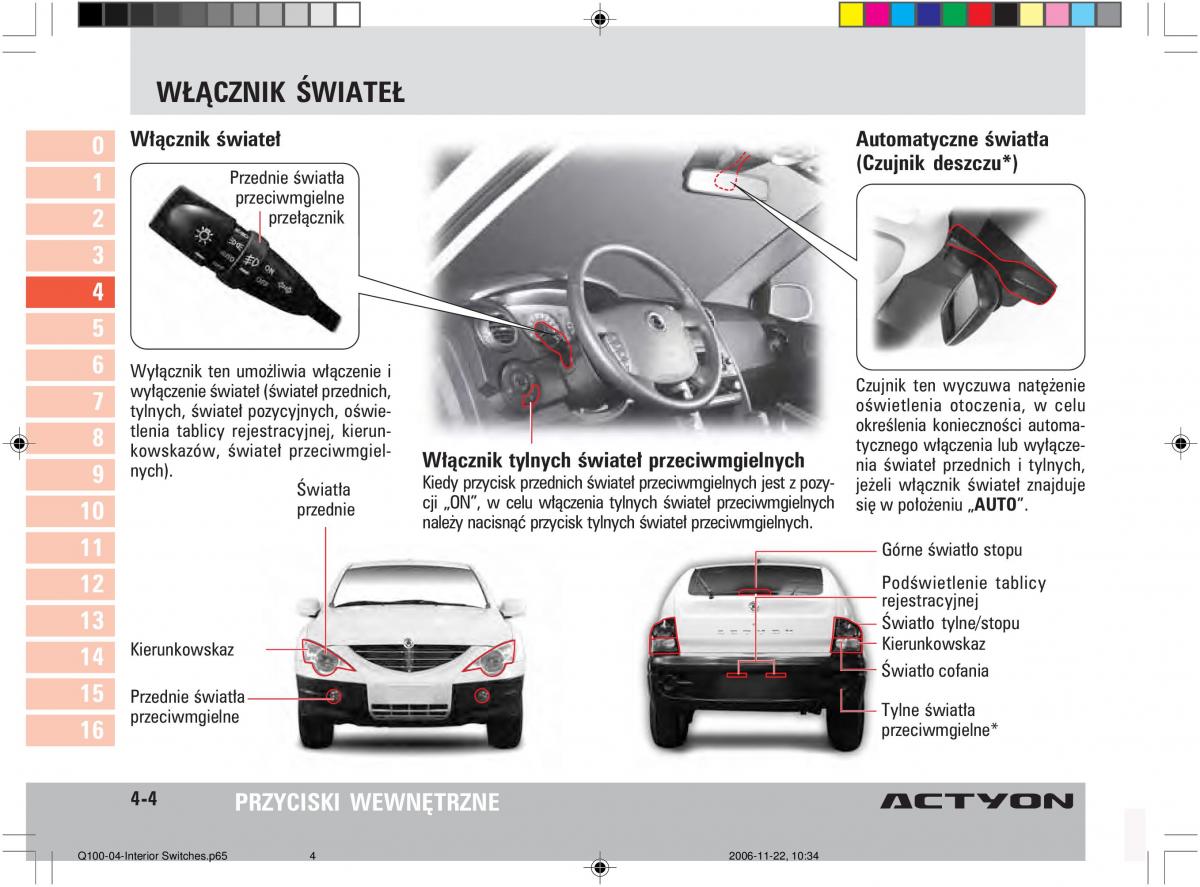 SsangYong Actyon instrukcja obslugi / page 58