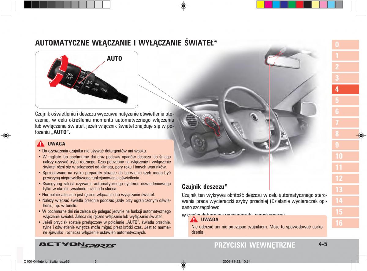 SsangYong Actyon instrukcja obslugi / page 59