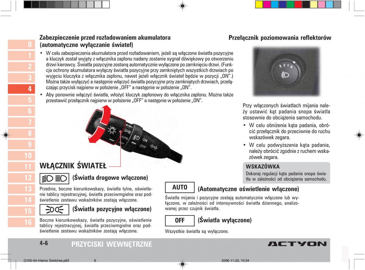 SsangYong Actyon instrukcja obslugi / page 60