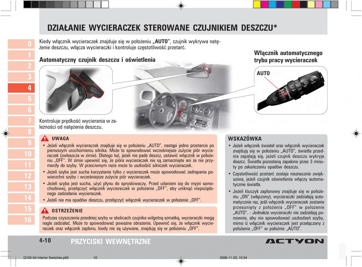 SsangYong Actyon instrukcja obslugi / page 64