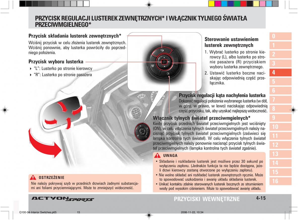 SsangYong Actyon instrukcja obslugi / page 69