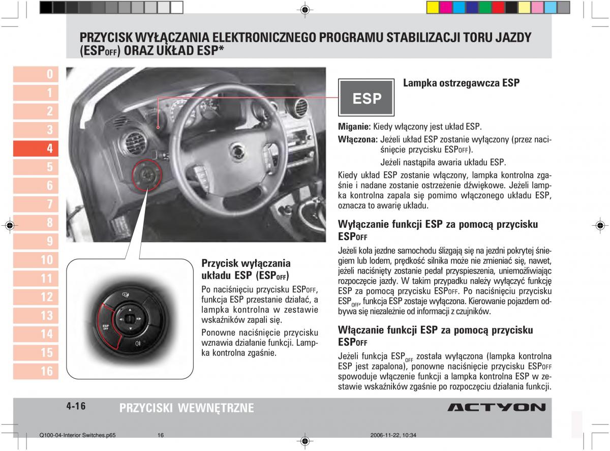 SsangYong Actyon instrukcja obslugi / page 70