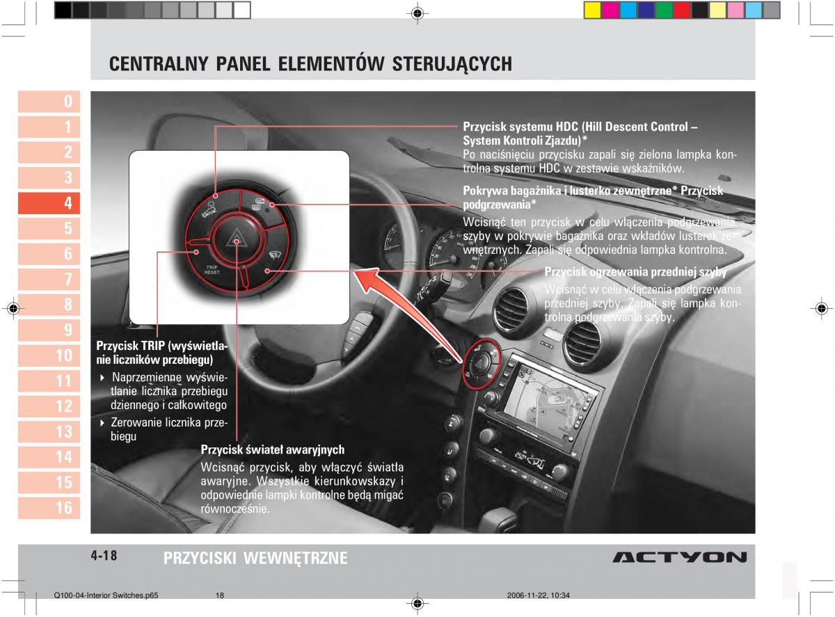 SsangYong Actyon instrukcja obslugi / page 72