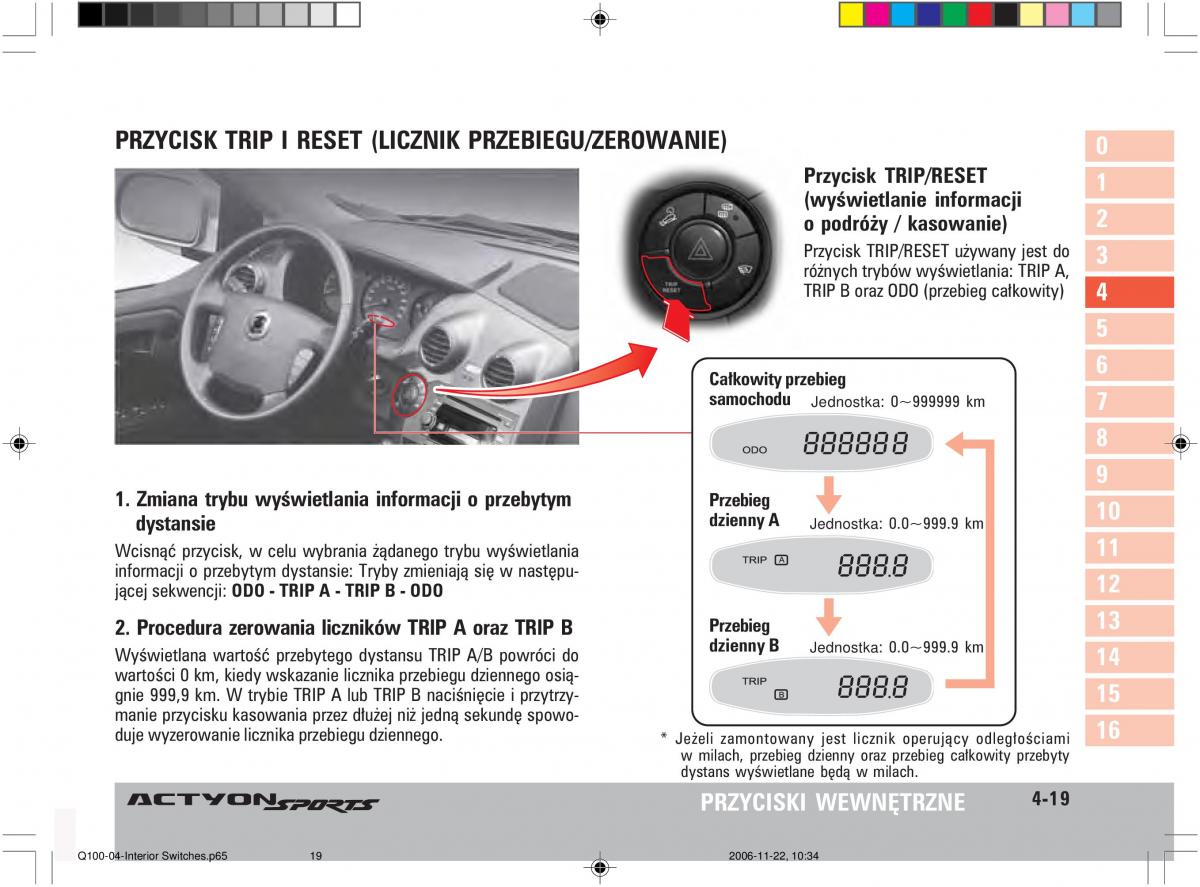 SsangYong Actyon instrukcja obslugi / page 73