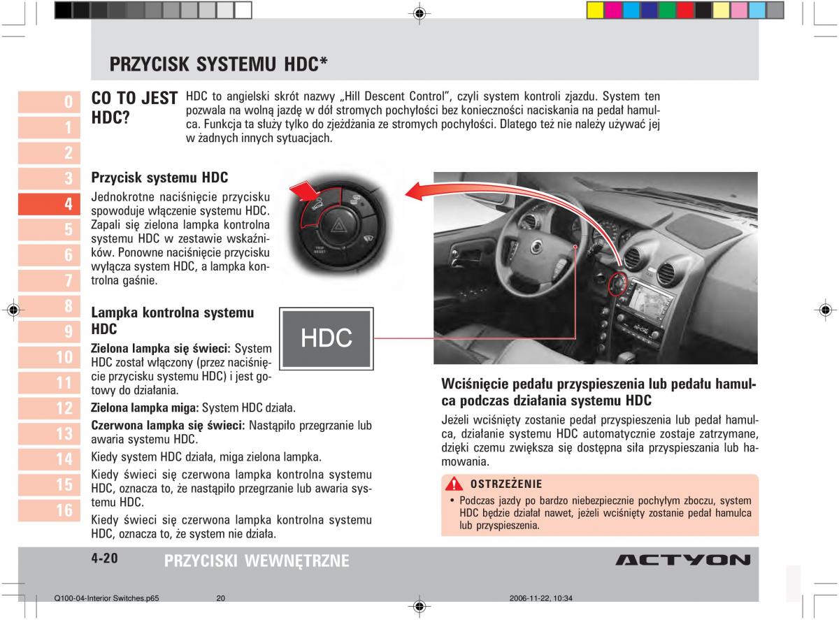 SsangYong Actyon instrukcja obslugi / page 74