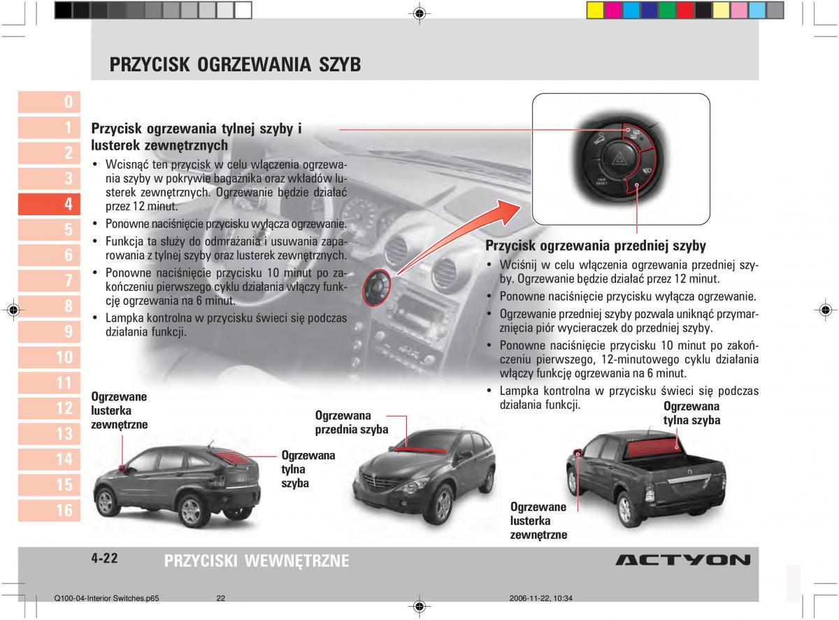 SsangYong Actyon instrukcja obslugi / page 76