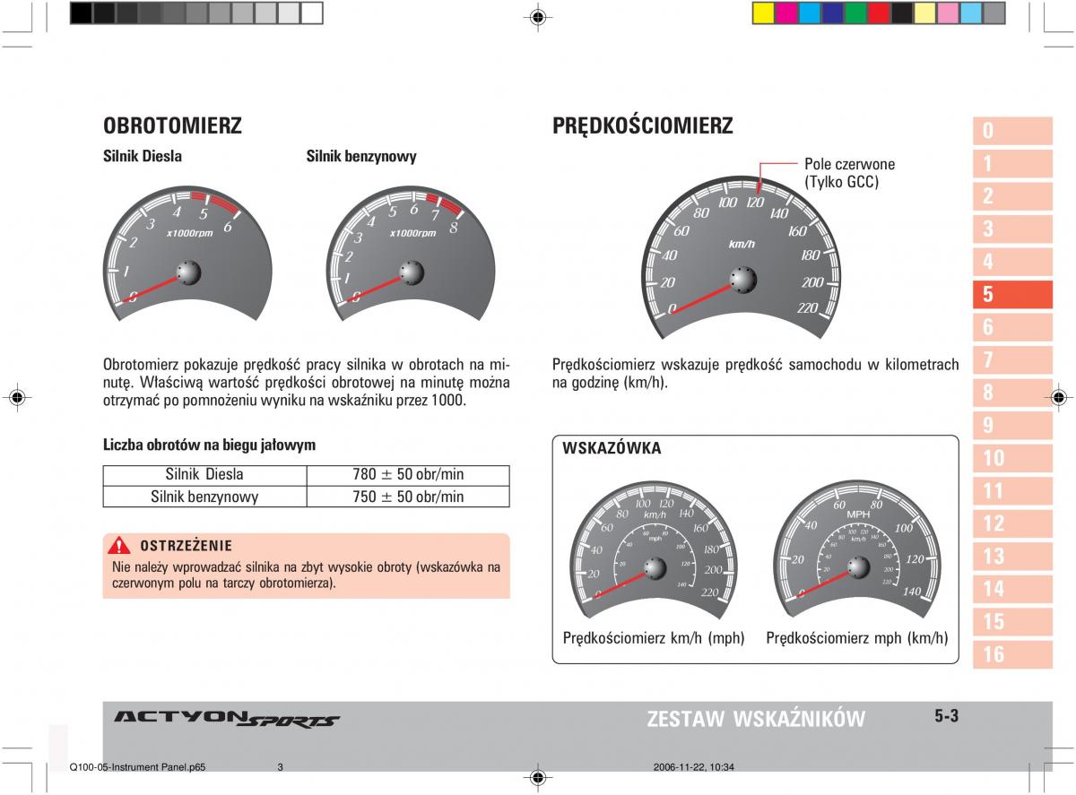 SsangYong Actyon instrukcja obslugi / page 85