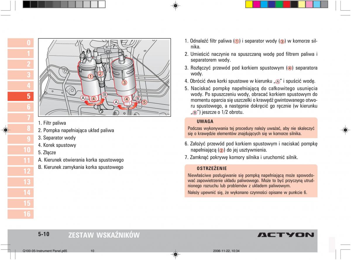 SsangYong Actyon instrukcja obslugi / page 92