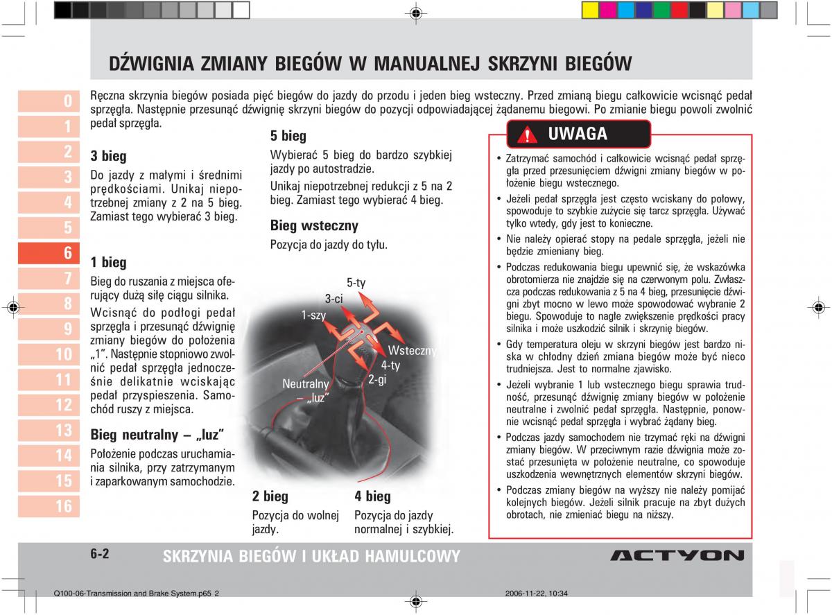 SsangYong Actyon instrukcja obslugi / page 99