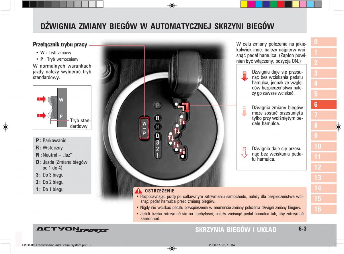 SsangYong Actyon instrukcja obslugi / page 100