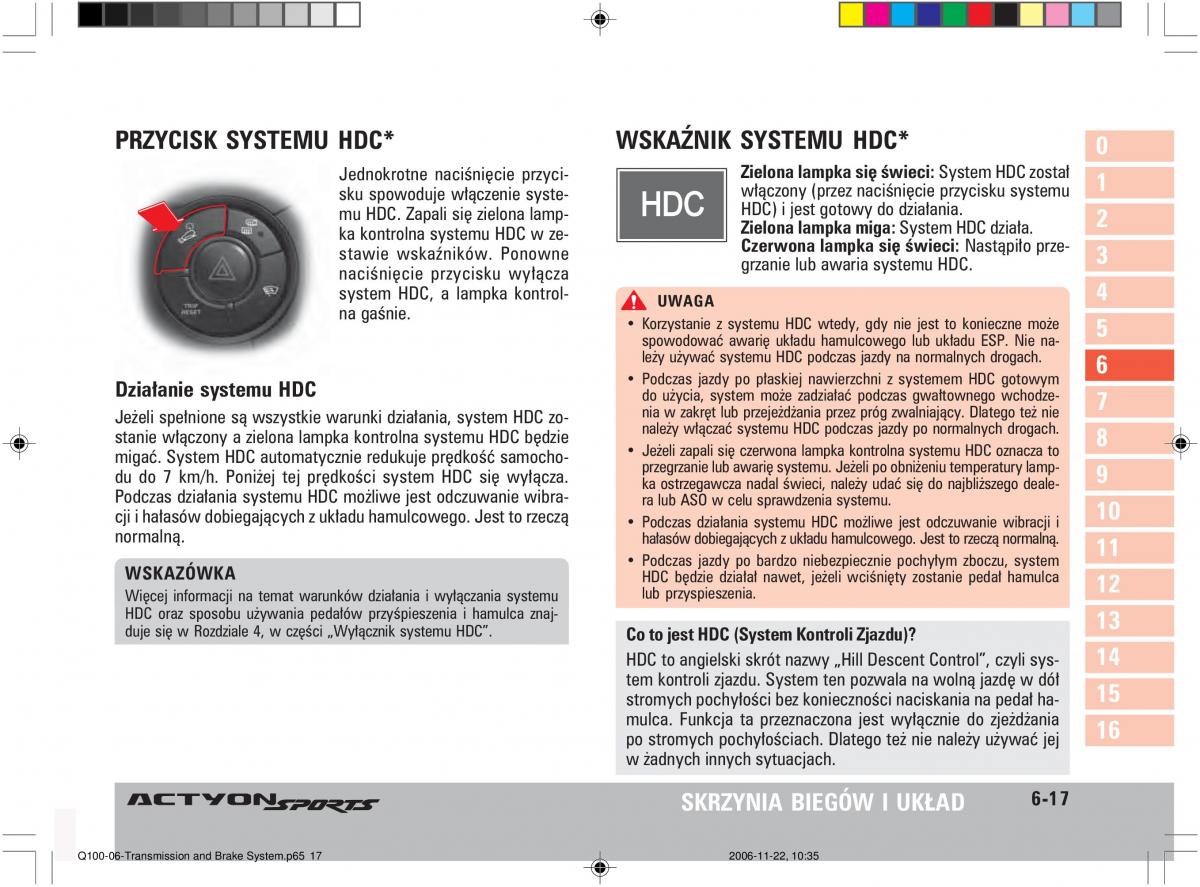 SsangYong Actyon instrukcja obslugi / page 114