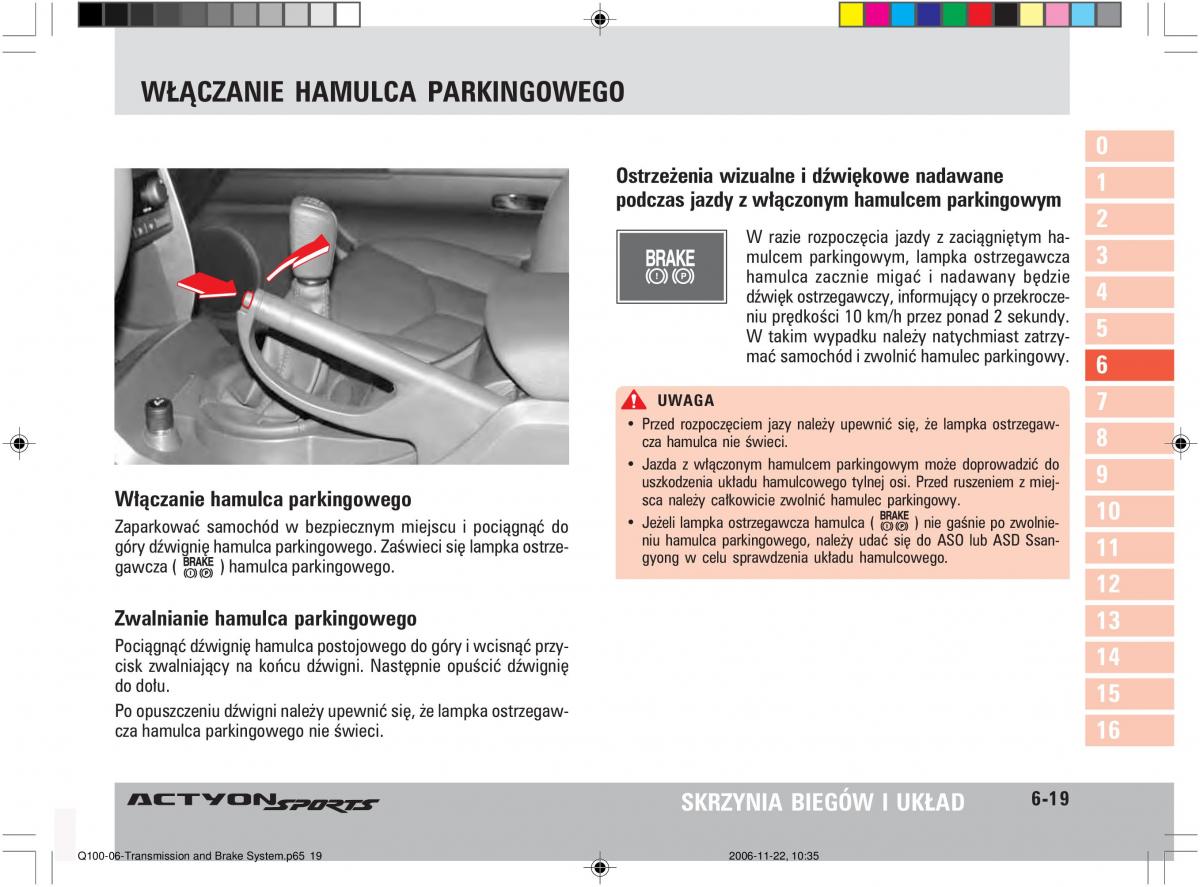 SsangYong Actyon instrukcja obslugi / page 116