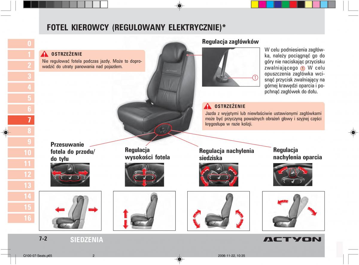 SsangYong Actyon instrukcja obslugi / page 118