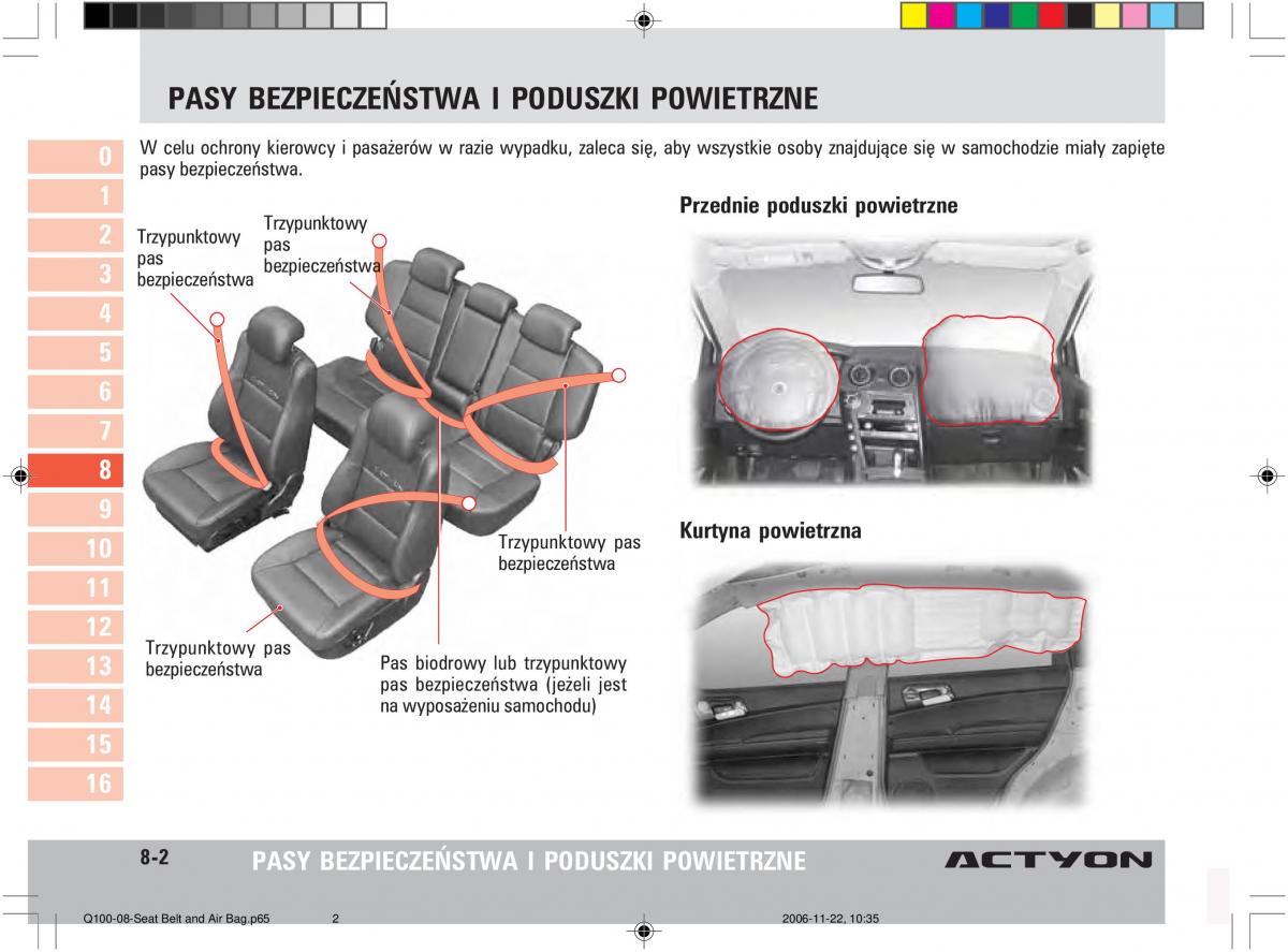 SsangYong Actyon instrukcja obslugi / page 129