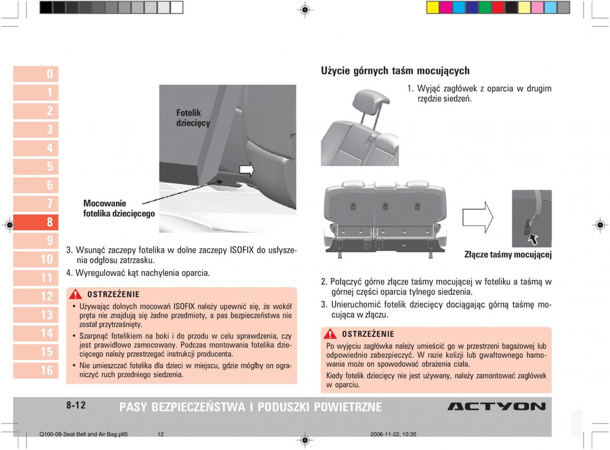 SsangYong Actyon instrukcja obslugi / page 139