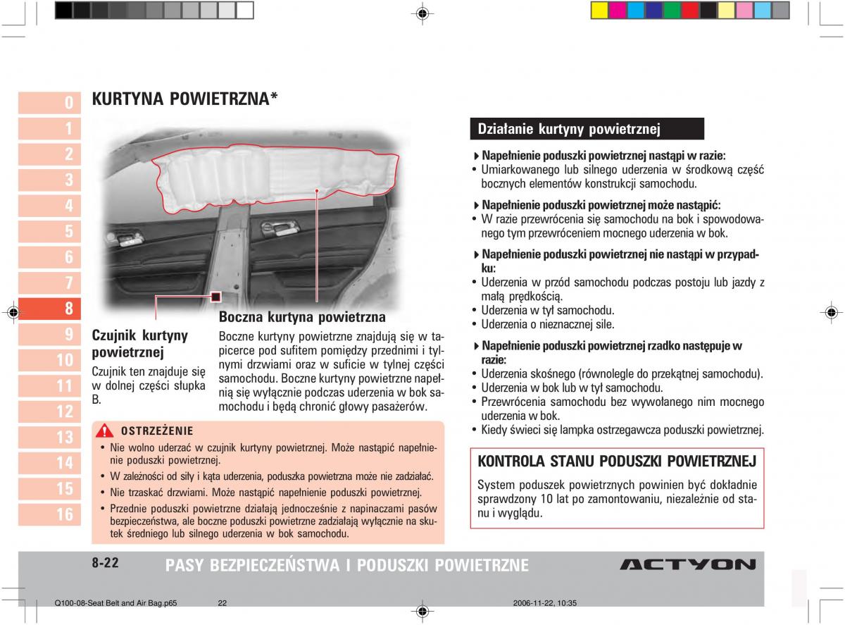 SsangYong Actyon instrukcja obslugi / page 149