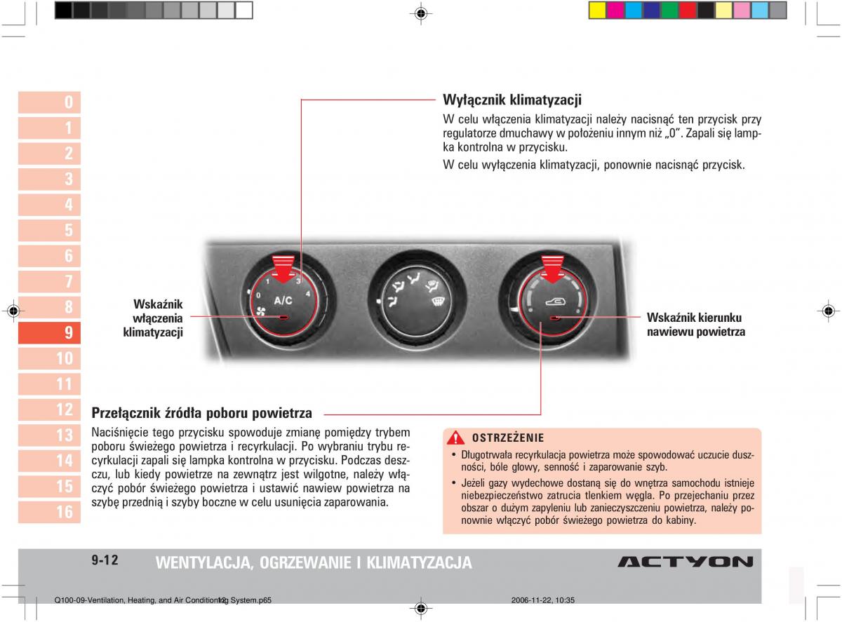 SsangYong Actyon instrukcja obslugi / page 163