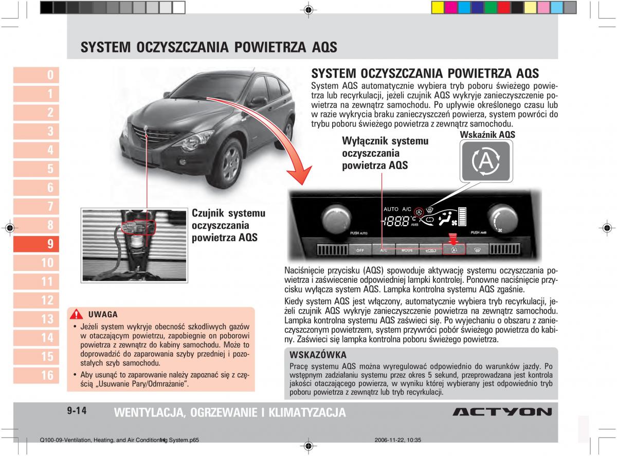 SsangYong Actyon instrukcja obslugi / page 165