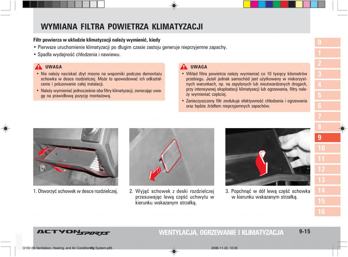 SsangYong Actyon instrukcja obslugi / page 166