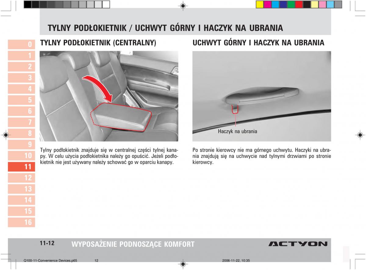 SsangYong Actyon instrukcja obslugi / page 183