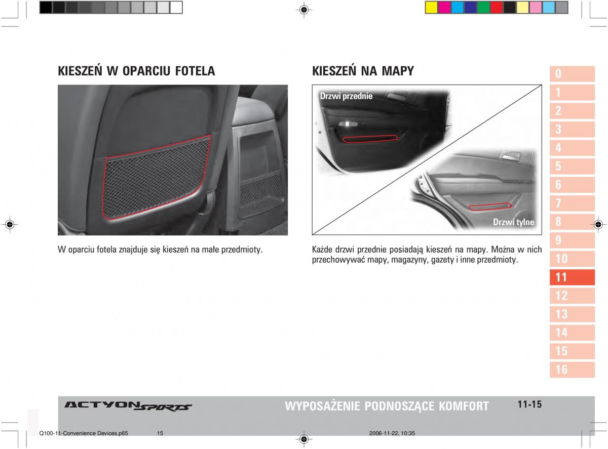 SsangYong Actyon instrukcja obslugi / page 186