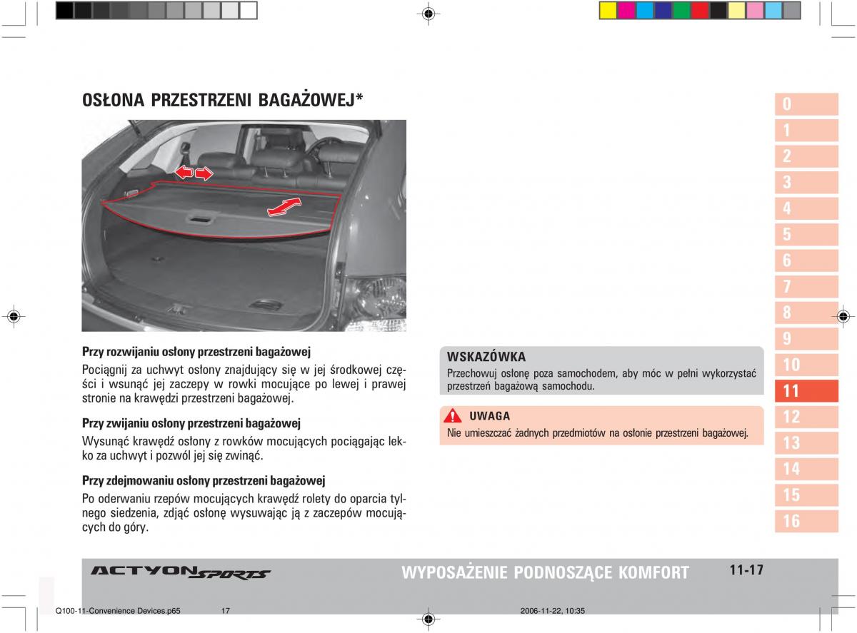 SsangYong Actyon instrukcja obslugi / page 188