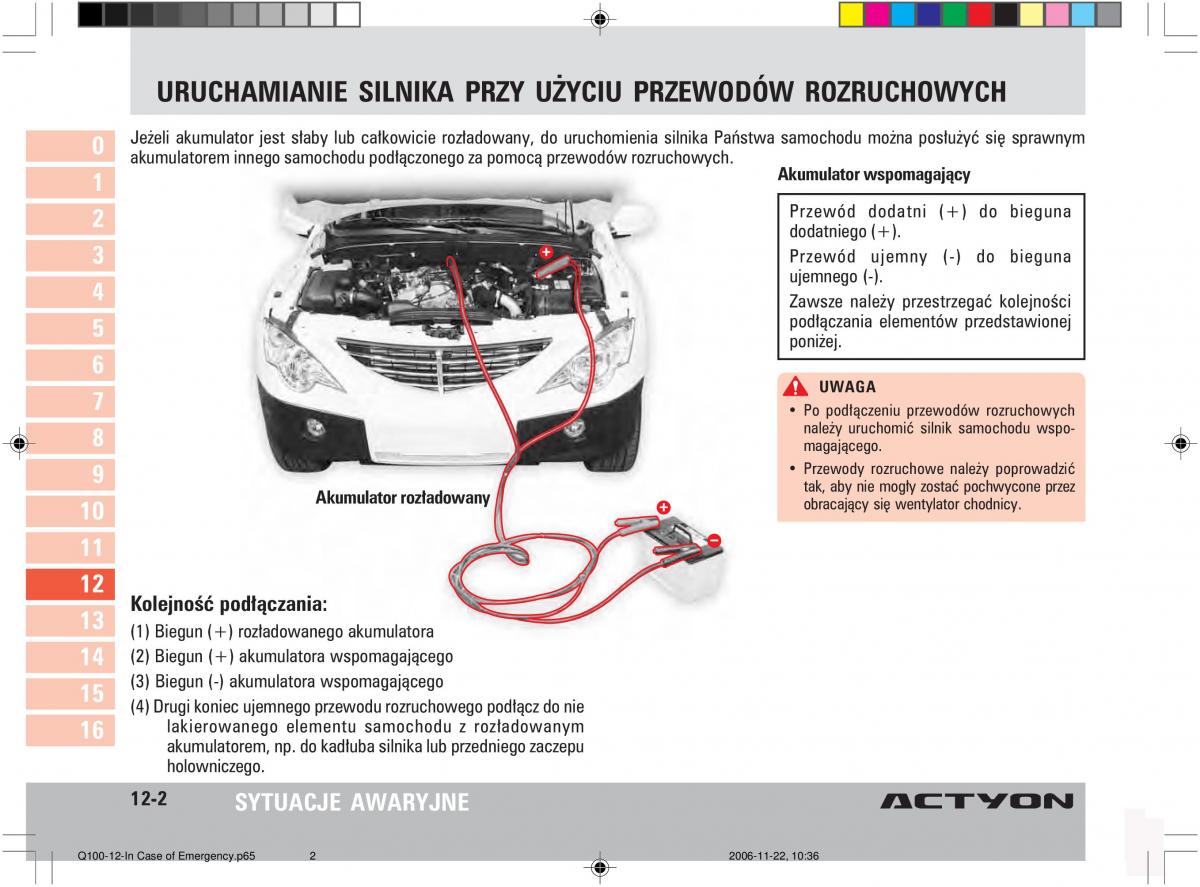 SsangYong Actyon instrukcja obslugi / page 192