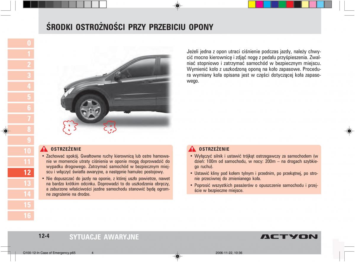 SsangYong Actyon instrukcja obslugi / page 194