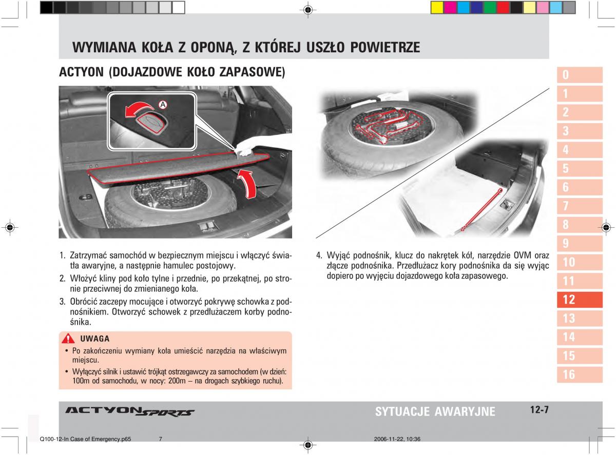 SsangYong Actyon instrukcja obslugi / page 197