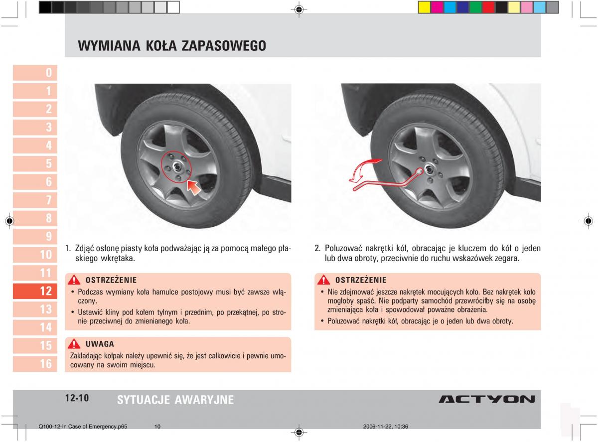 SsangYong Actyon instrukcja obslugi / page 200