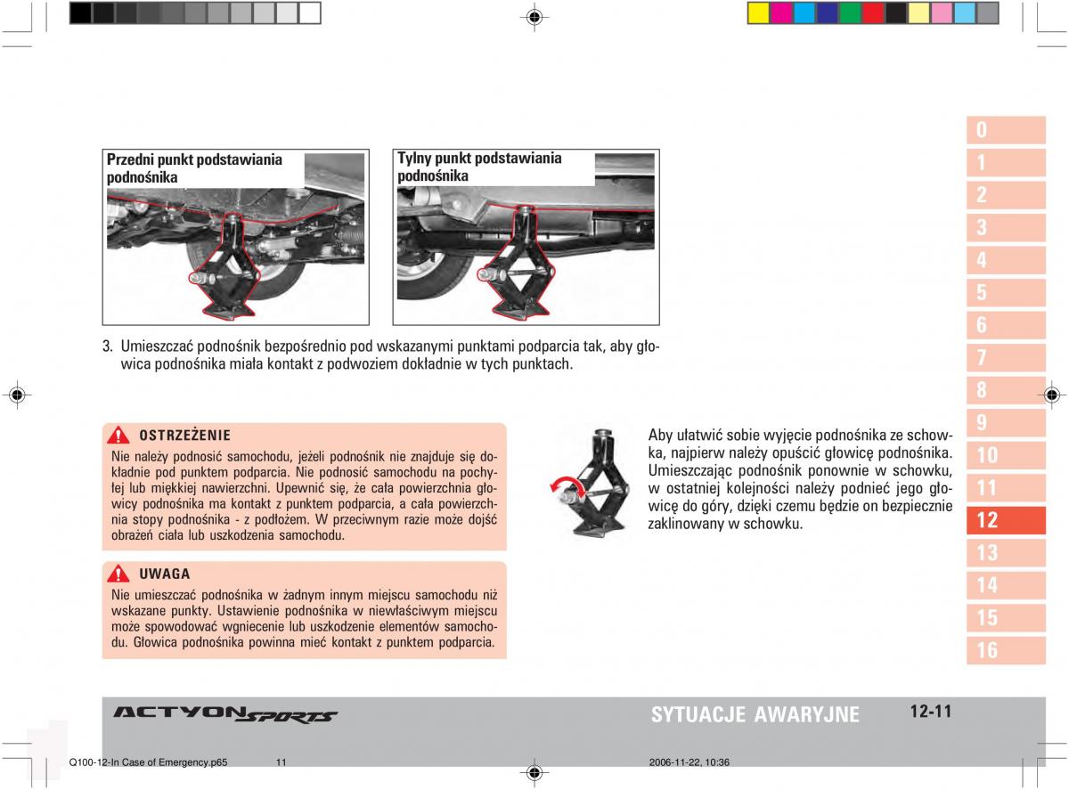 SsangYong Actyon instrukcja obslugi / page 201