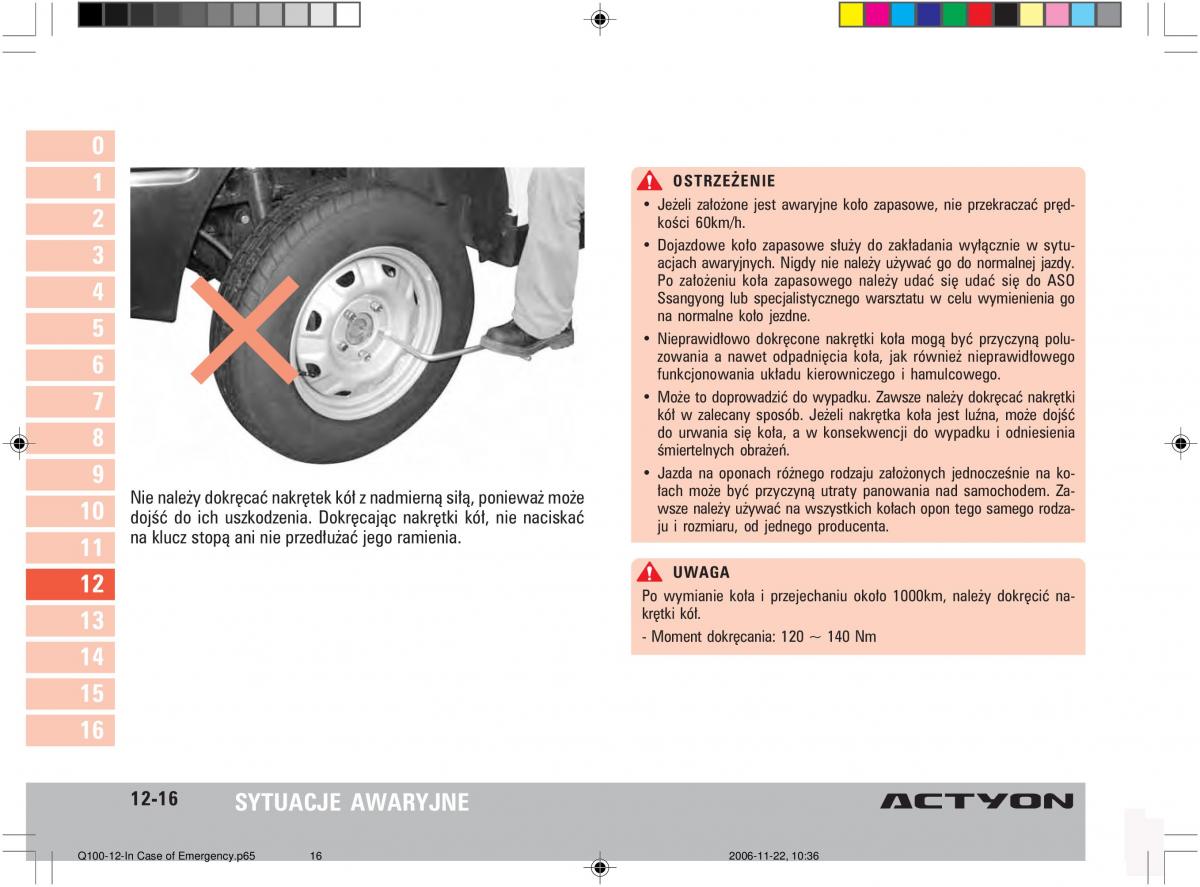 SsangYong Actyon instrukcja obslugi / page 206