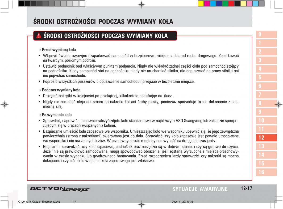 SsangYong Actyon instrukcja obslugi / page 207