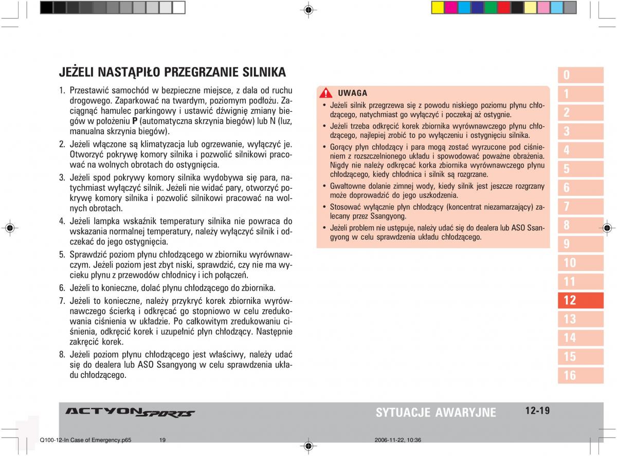 SsangYong Actyon instrukcja obslugi / page 209