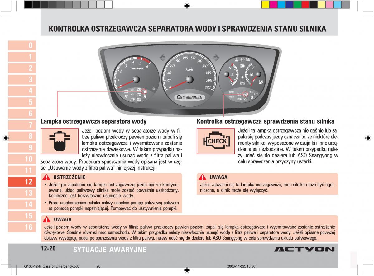 SsangYong Actyon instrukcja obslugi / page 210