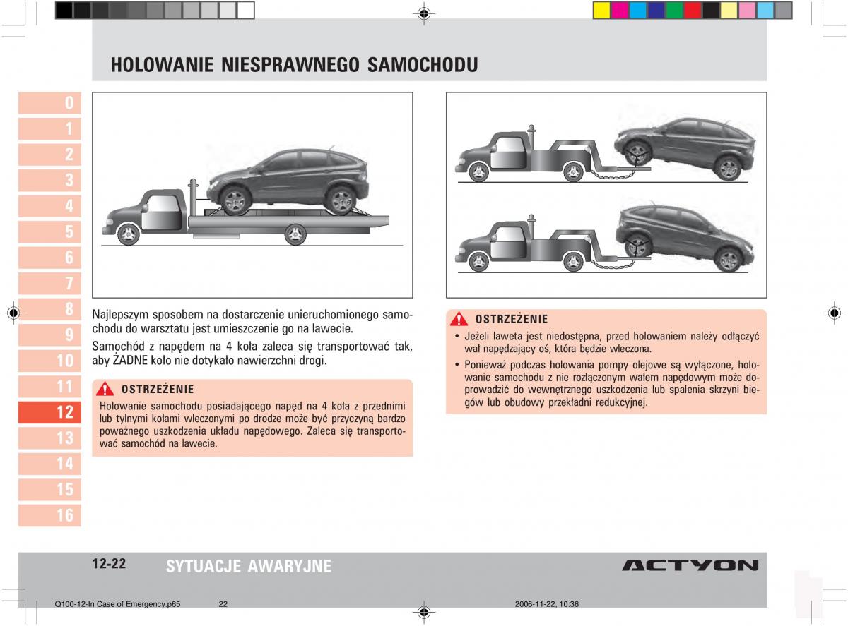 SsangYong Actyon instrukcja obslugi / page 212