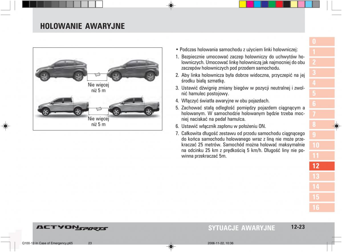 SsangYong Actyon instrukcja obslugi / page 213