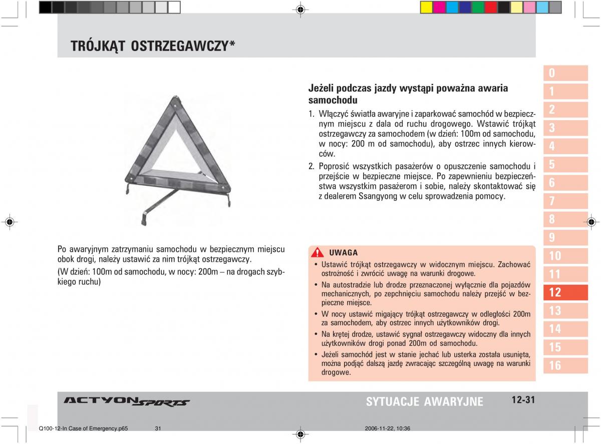 SsangYong Actyon instrukcja obslugi / page 221