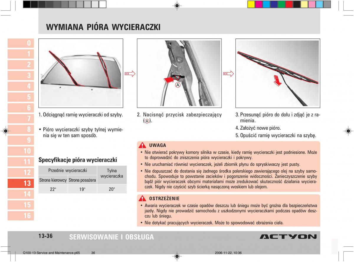 SsangYong Actyon instrukcja obslugi / page 257