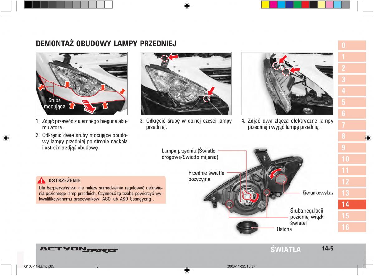 SsangYong Actyon instrukcja obslugi / page 269