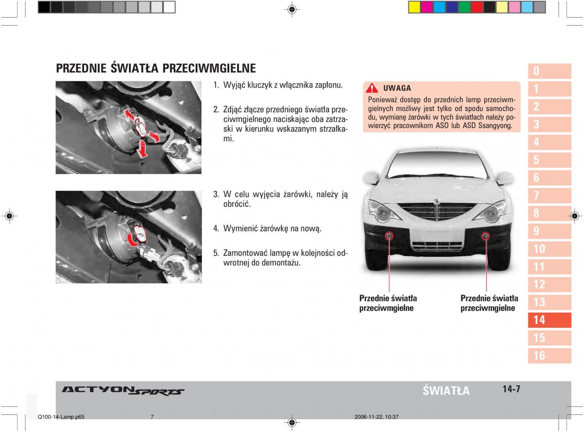 SsangYong Actyon instrukcja obslugi / page 271