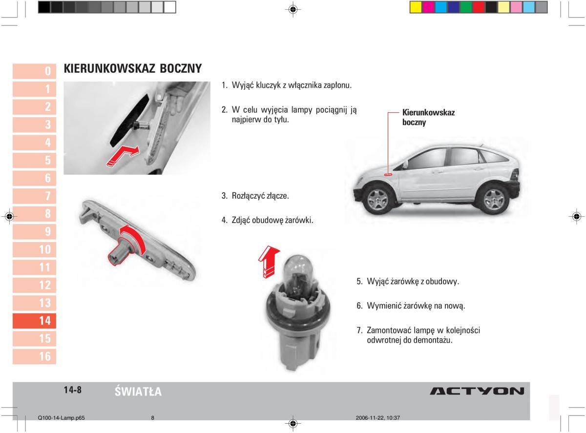 SsangYong Actyon instrukcja obslugi / page 272