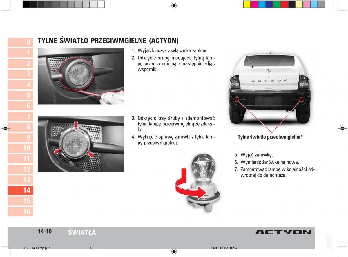 SsangYong Actyon instrukcja obslugi / page 274