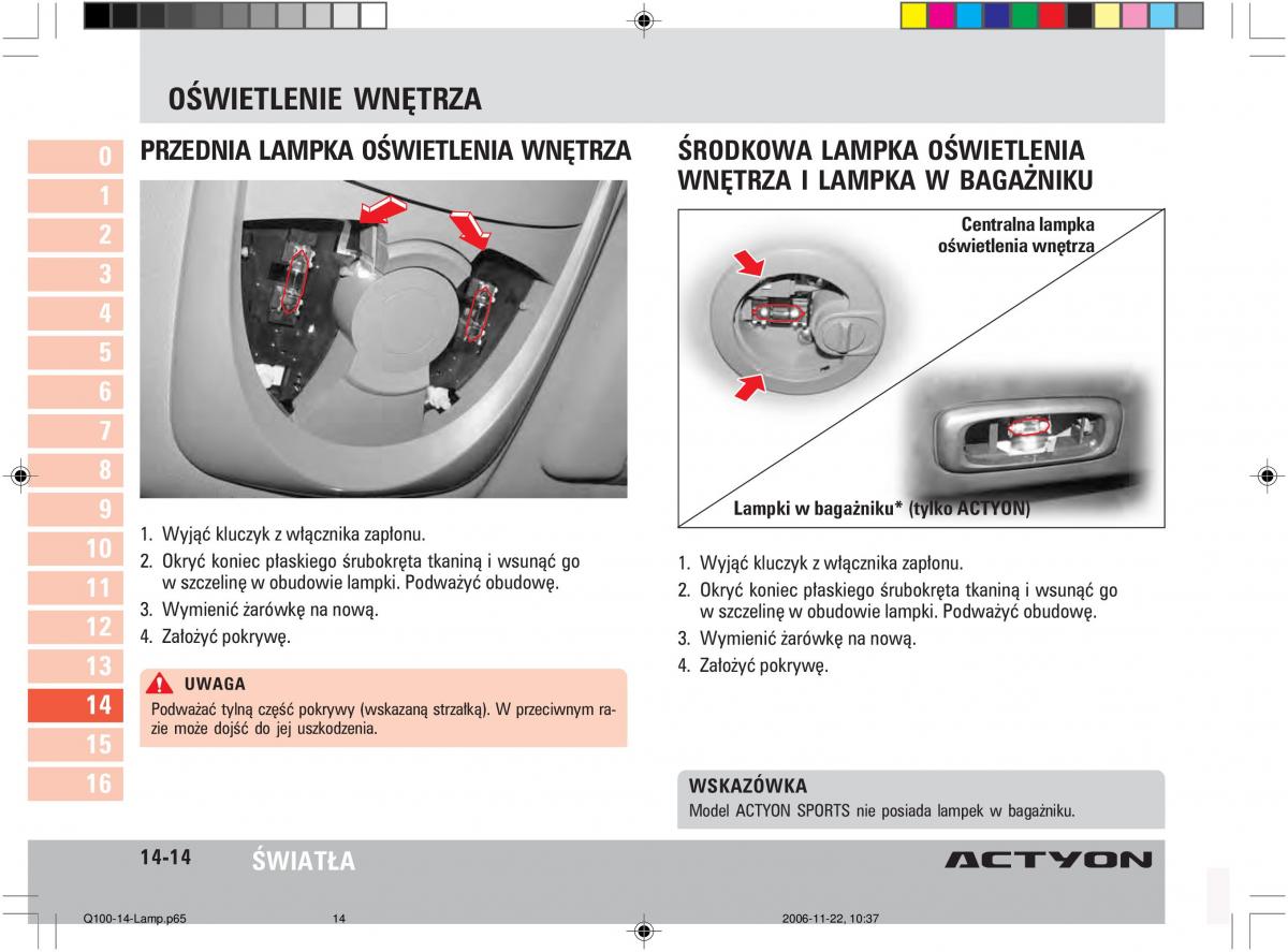 SsangYong Actyon instrukcja obslugi / page 278