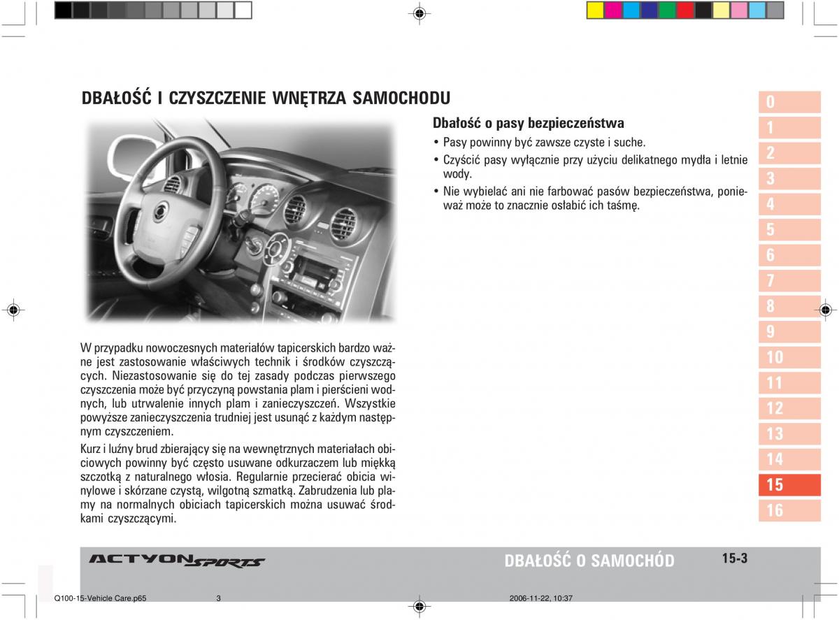 SsangYong Actyon instrukcja obslugi / page 282