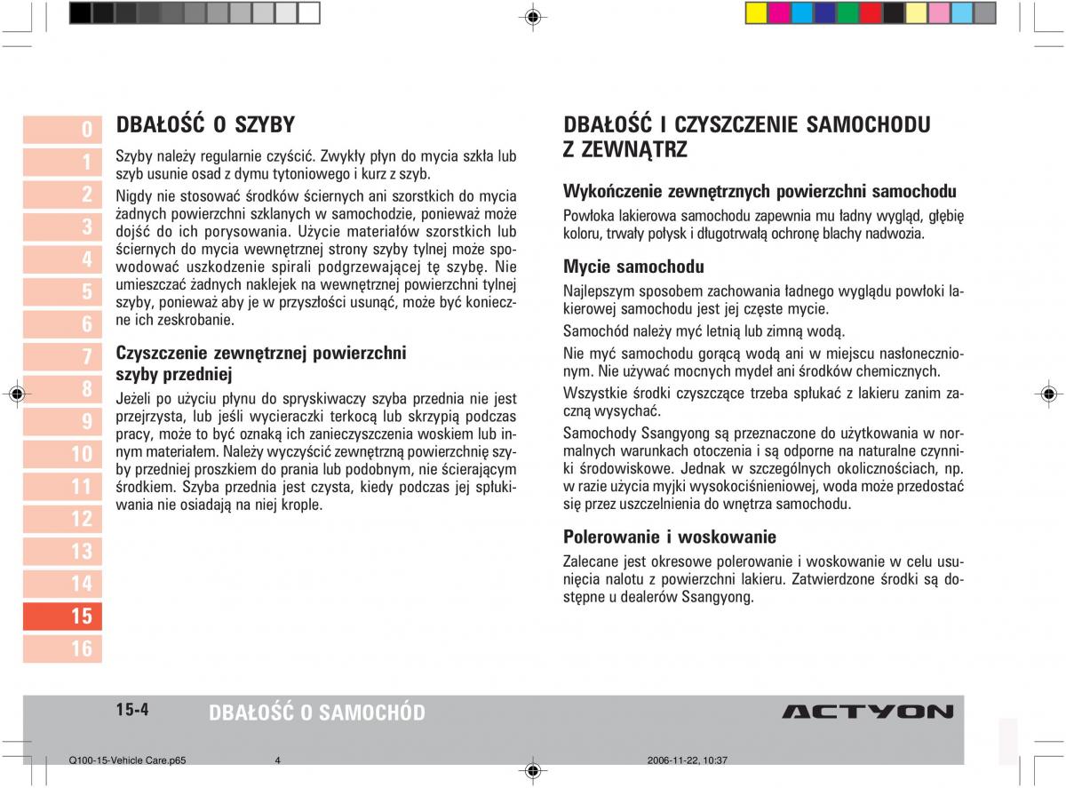 SsangYong Actyon instrukcja obslugi / page 283