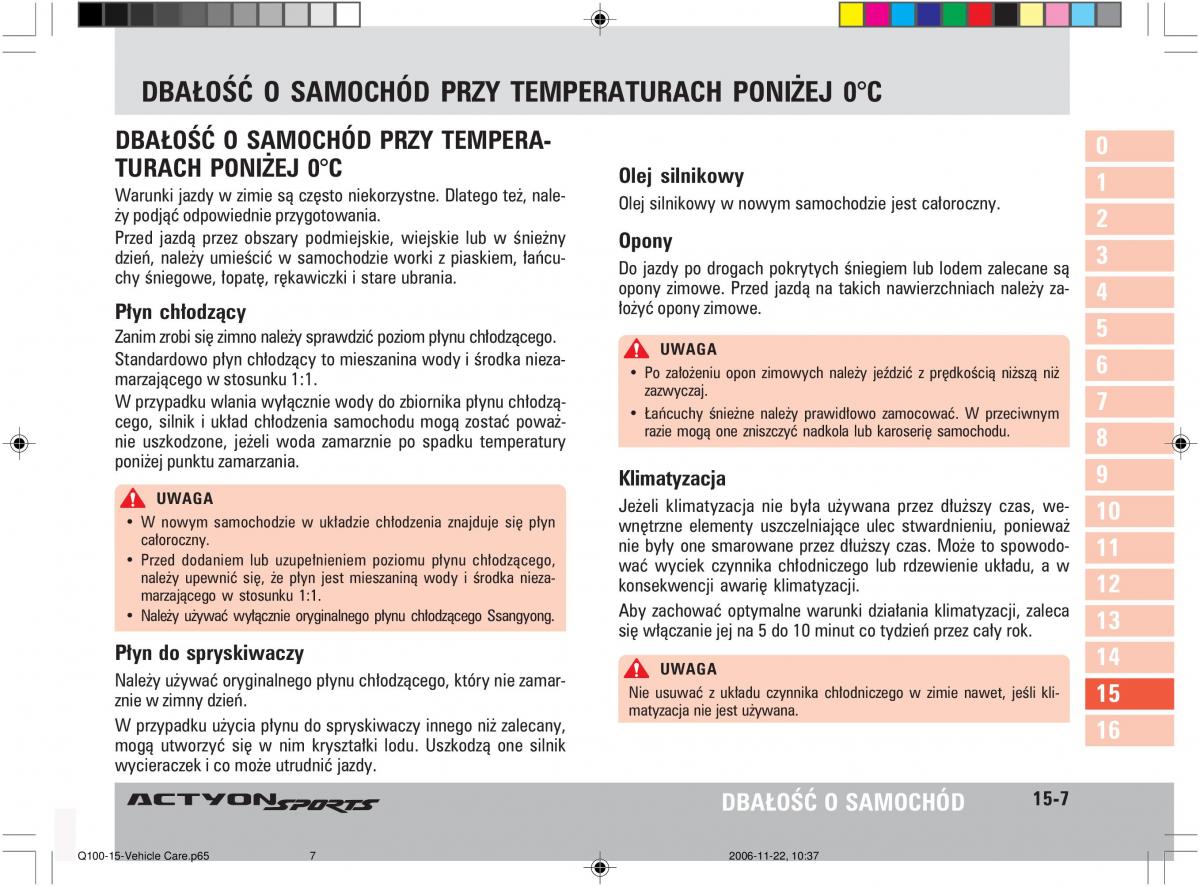 SsangYong Actyon instrukcja obslugi / page 286